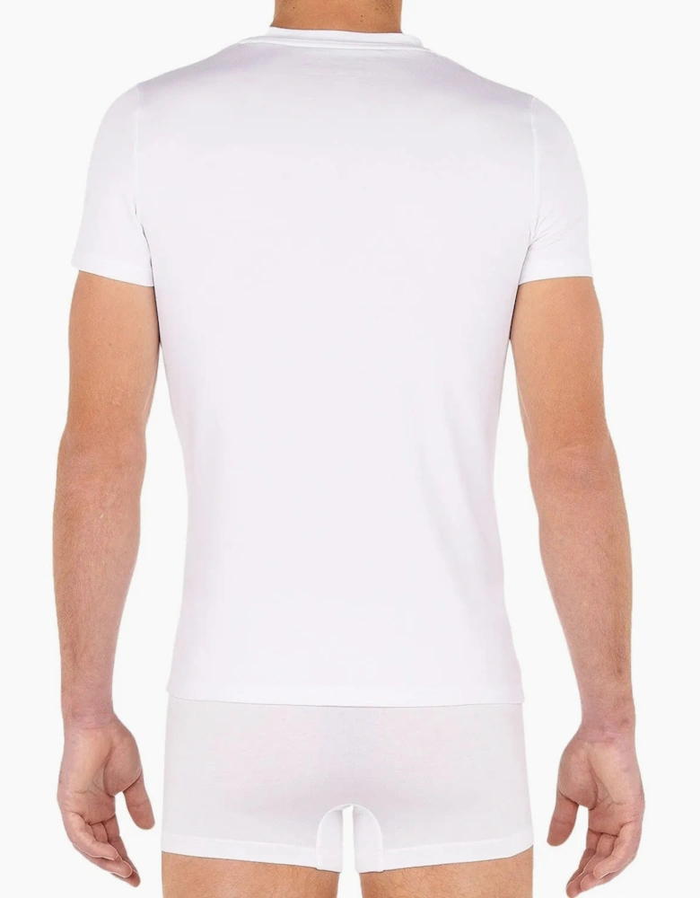 Tencel Soft V-Neck T-Shirt, White