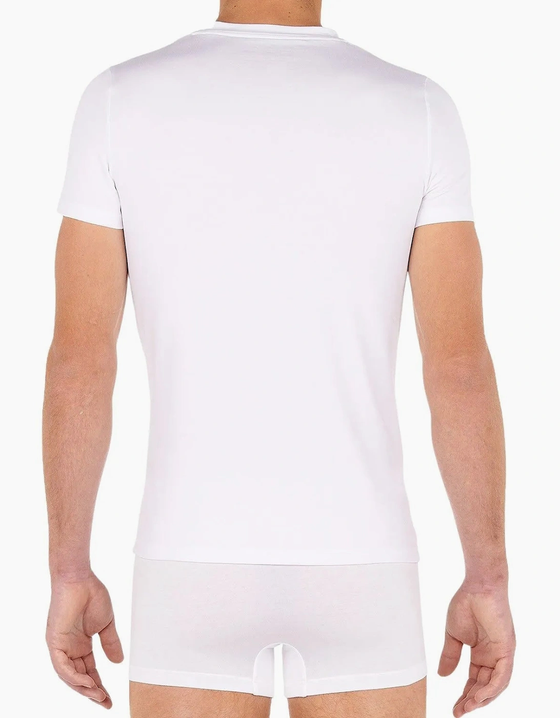 Tencel Soft V-Neck T-Shirt, White