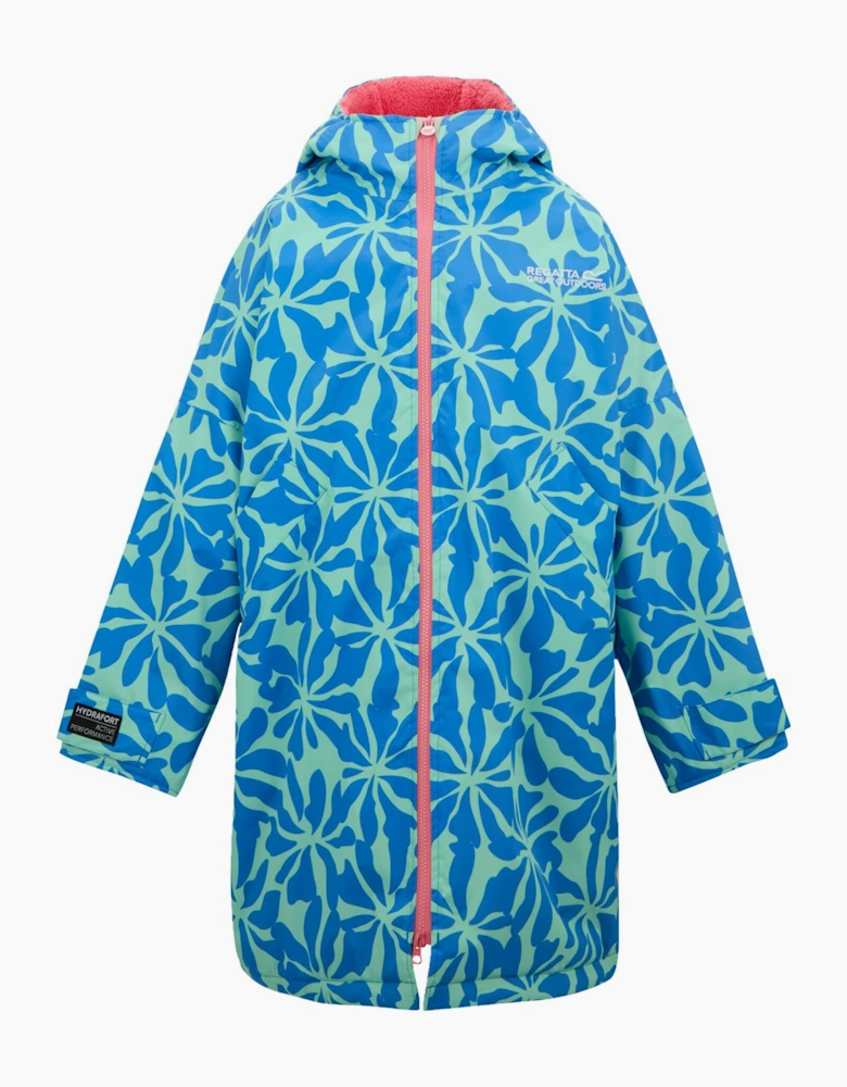 Childrens/Kids Floral Changing Robe