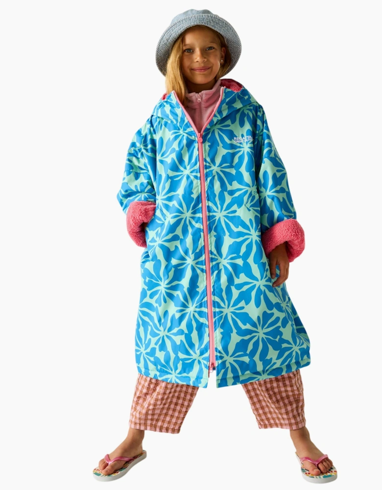 Childrens/Kids Floral Changing Robe