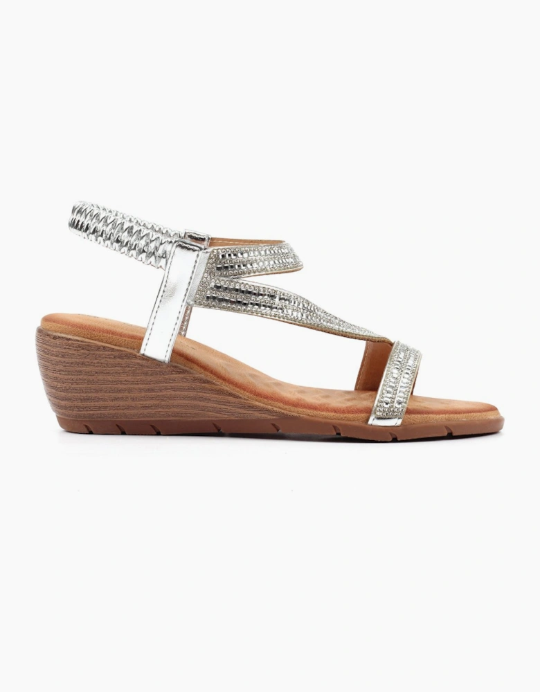 Darci Womens Wedge Sandals