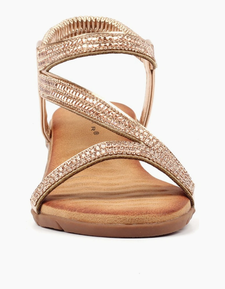 Darci Womens Wedge Sandals