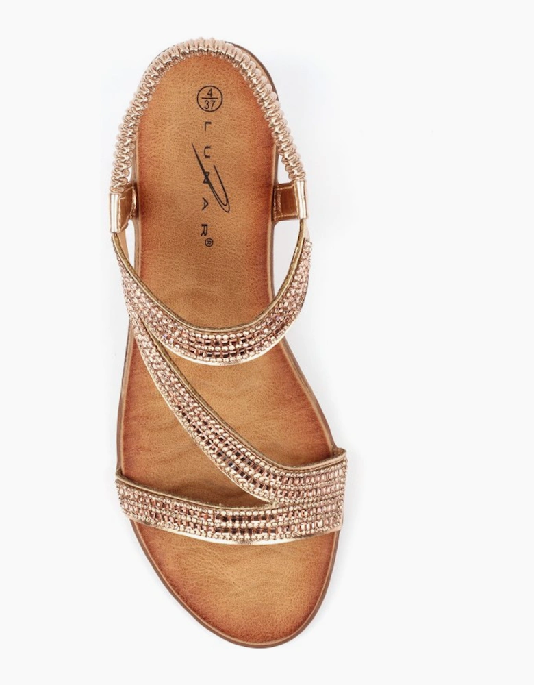 Darci Womens Wedge Sandals