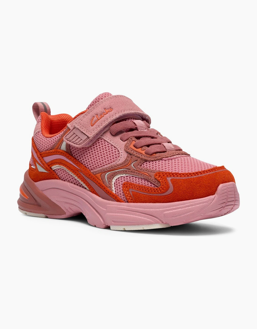 Clarks Girls Pink 'S Crafton Vibe K Infant Trainers - Size: 9/G (Wide) Kids