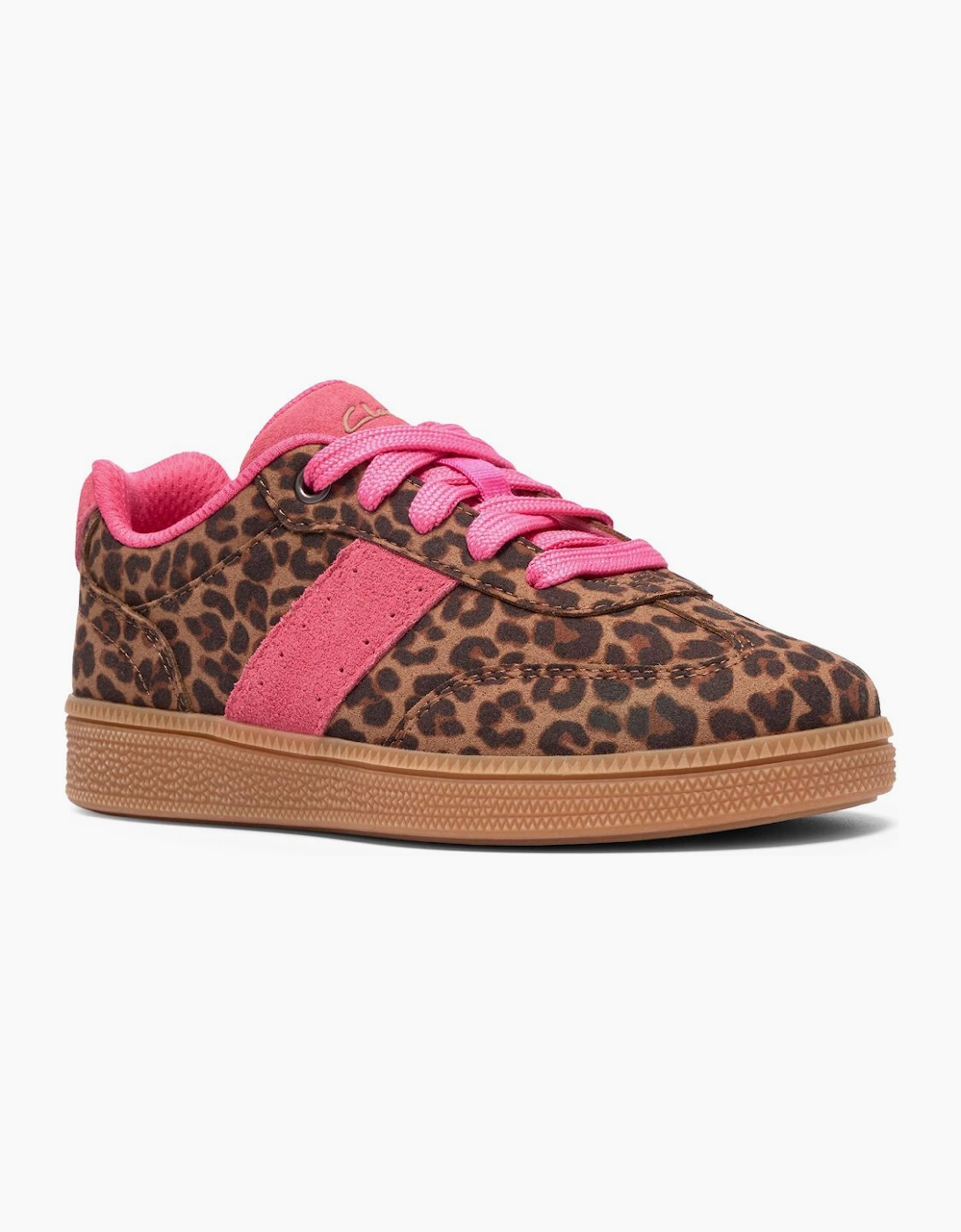 Clarks Girls Brown  Cypress Lace K Infant Trainers - Size 9/G (Wide) Kids