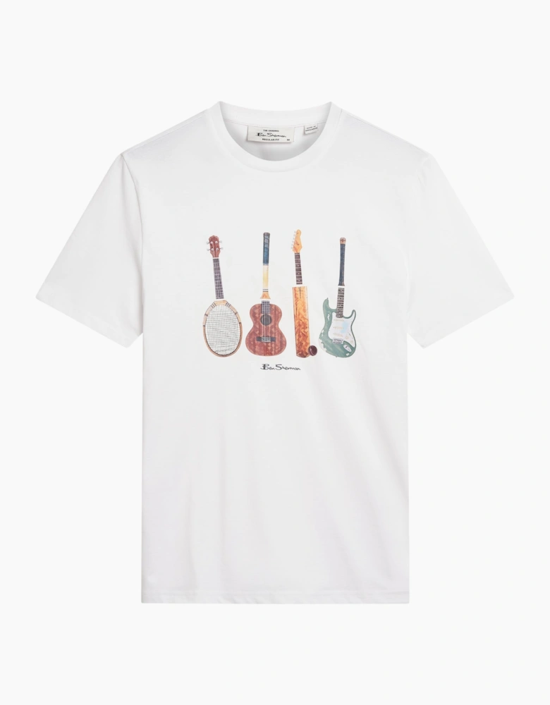 Mens Jumble Guitars Big & Tall Short Sleeve T-Shirt
