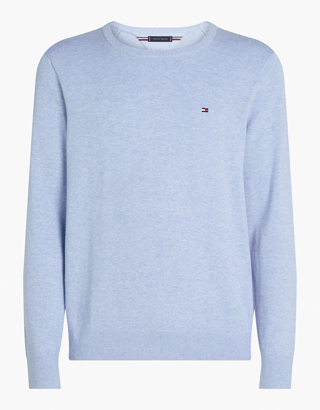 Essential Cotton Crew Neck Mens Sweatshirt - Vessel Blue Heather