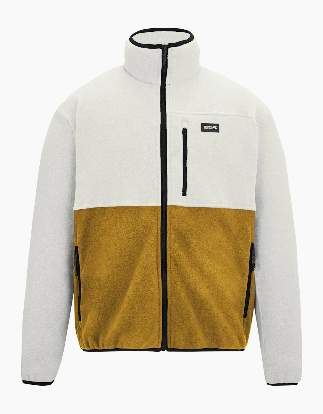 Mens Frankie Colour Block Full Zip Fleece Jacket, 6 of 5