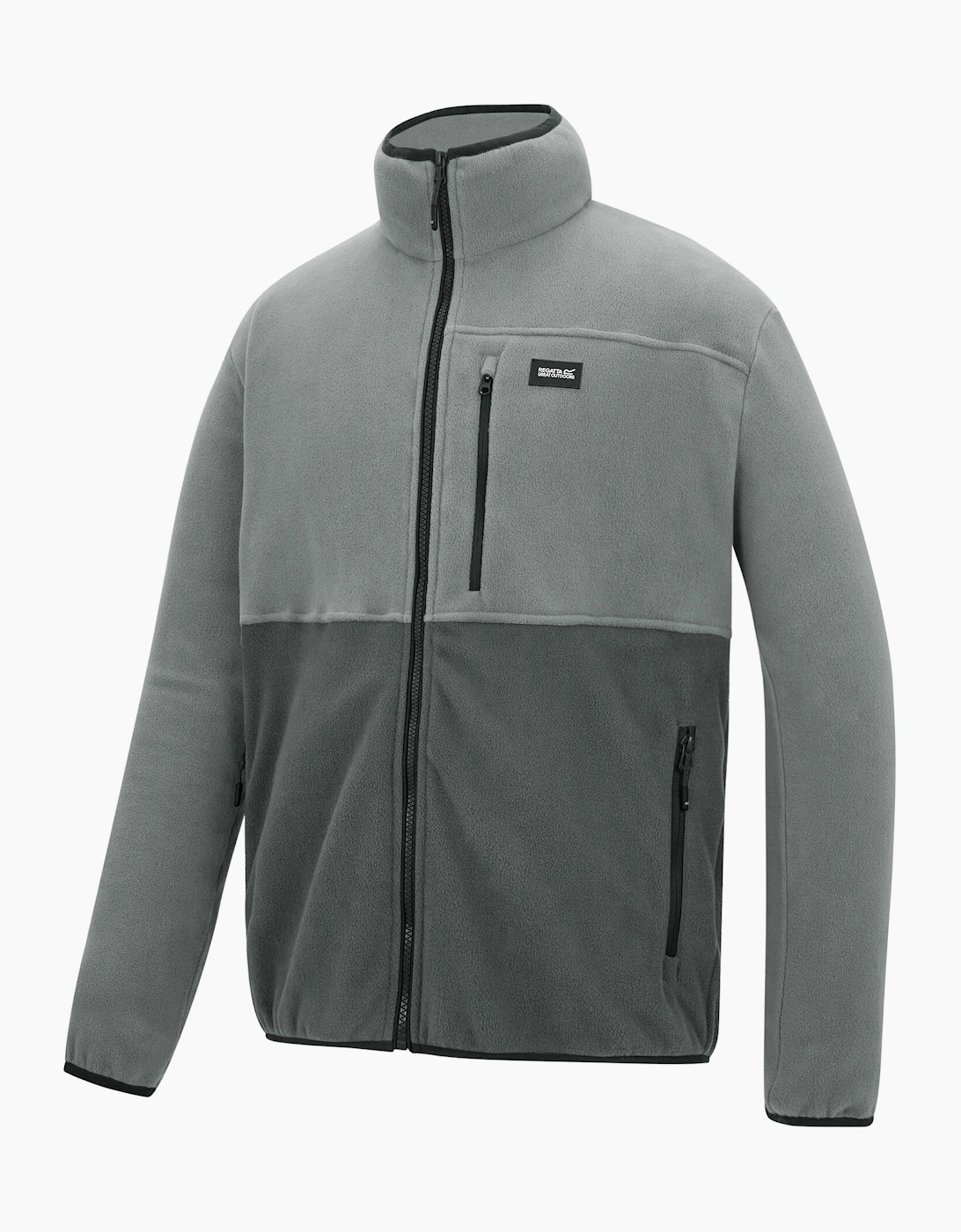 Mens Frankie Colour Block Full Zip Fleece Jacket
