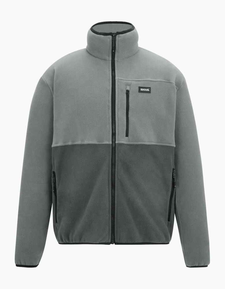 Mens Frankie Colour Block Full Zip Fleece Jacket