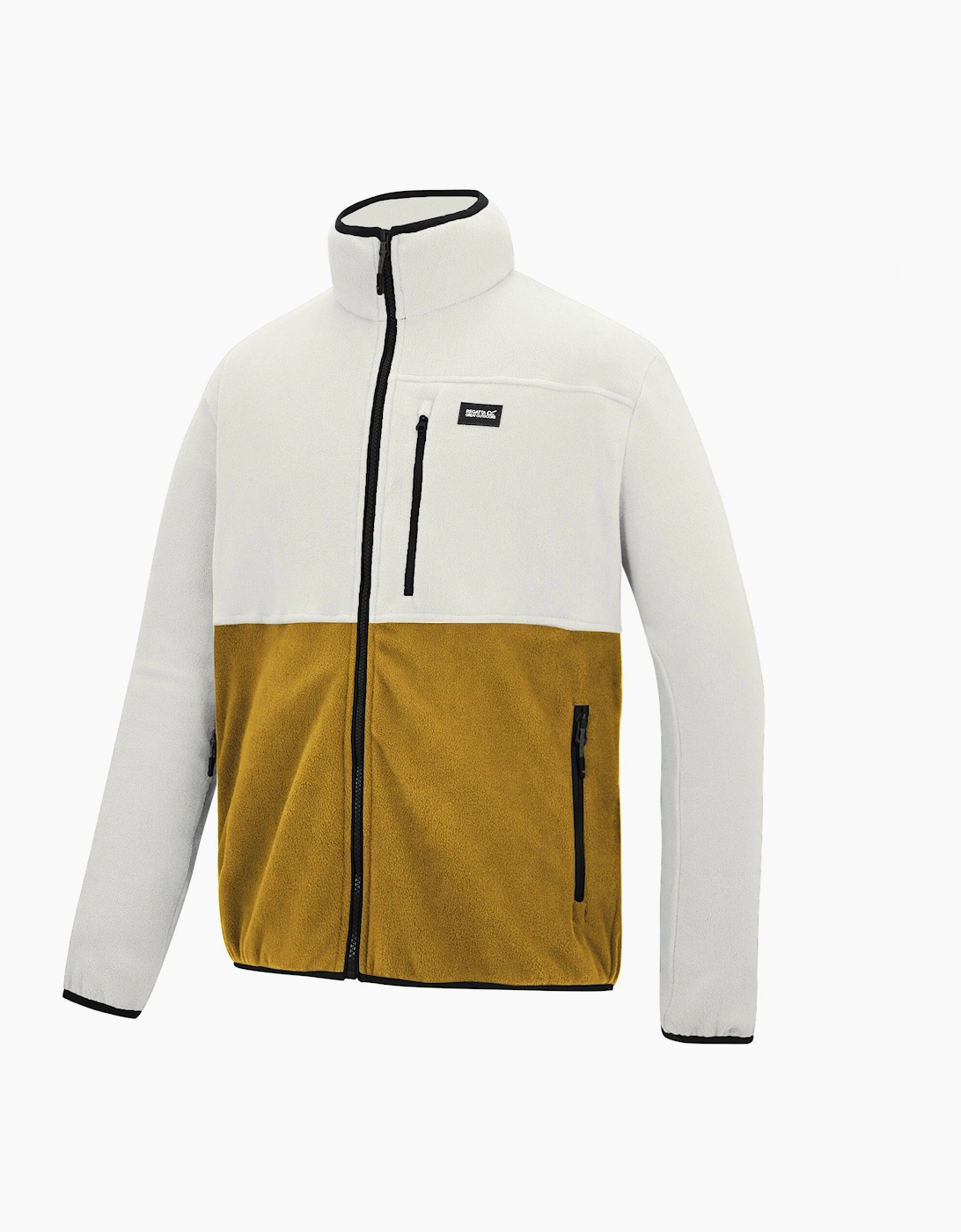 Mens Frankie Colour Block Full Zip Fleece Jacket