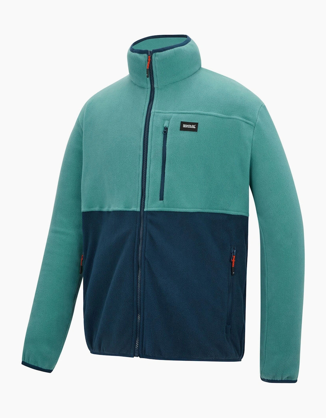 Mens Frankie Colour Block Full Zip Fleece Jacket