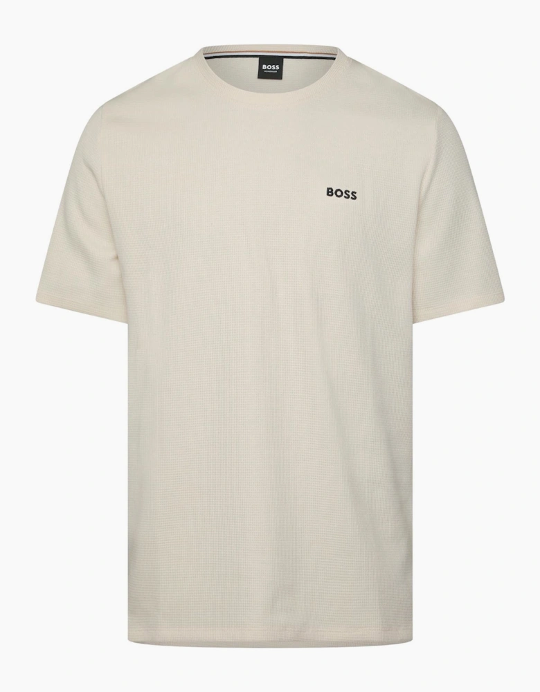 Waffle Knit Pyjama T-Shirt - Waffle T-Shirt