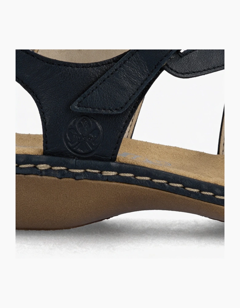 659C7-16 Womens Comfort Sandals Blue