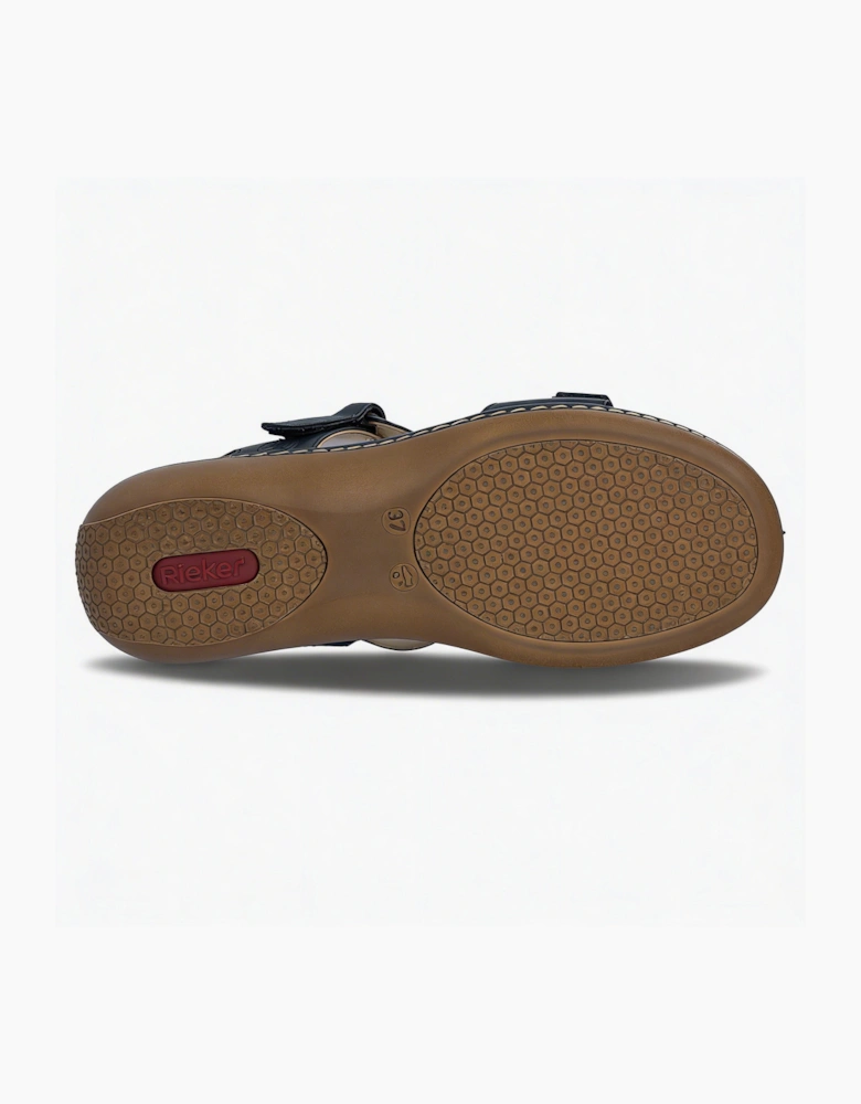 659C7-16 Womens Comfort Sandals Blue