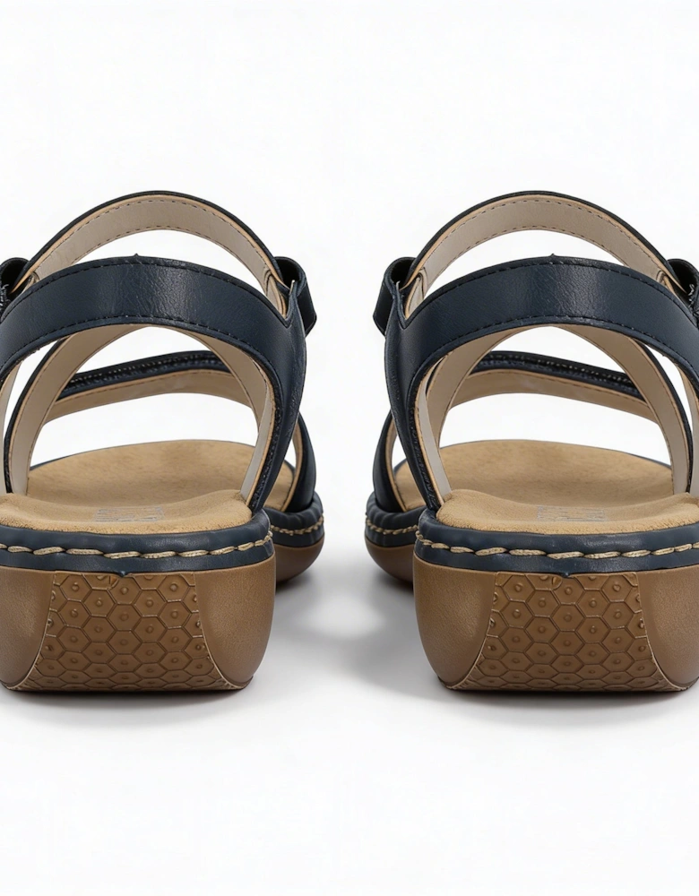 659C7-16 Womens Comfort Sandals Blue