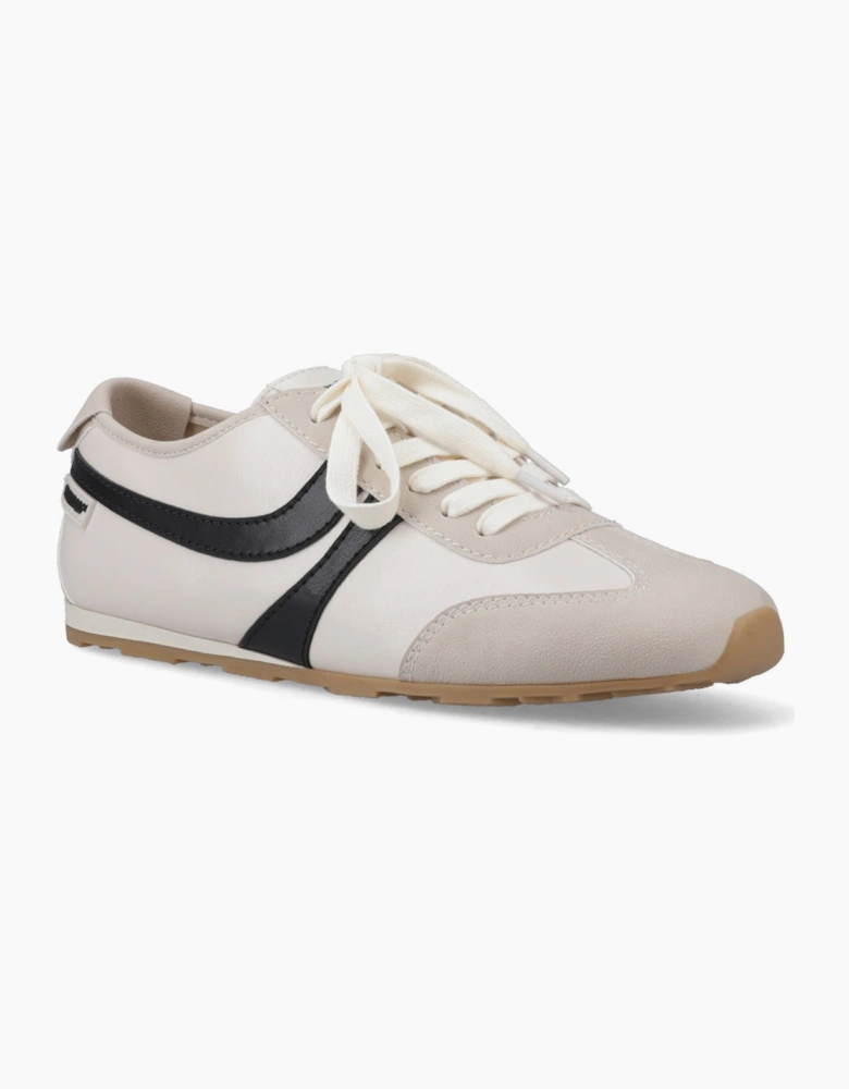 Destin PU Combo Polyurethane Women's Off White/Black Trainers