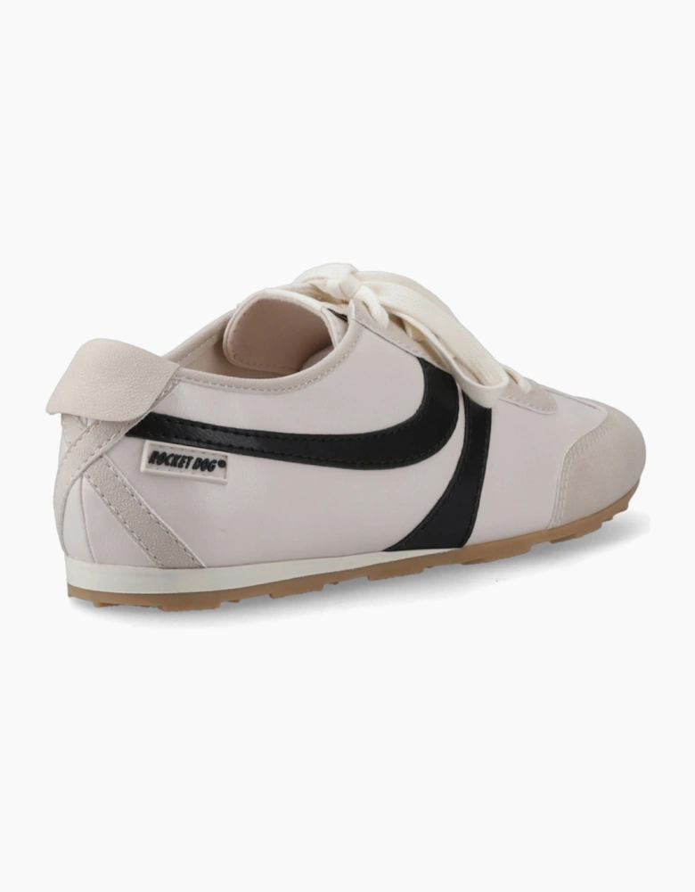 Destin PU Combo Polyurethane Women's Off White/Black Trainers