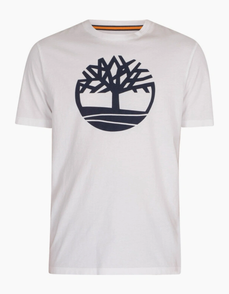 Kennebec River Tree Logo T Shirt - White