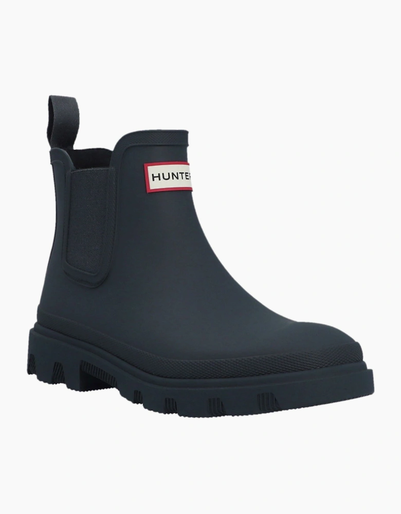 Downpour Rubber Navy Wellington Boots