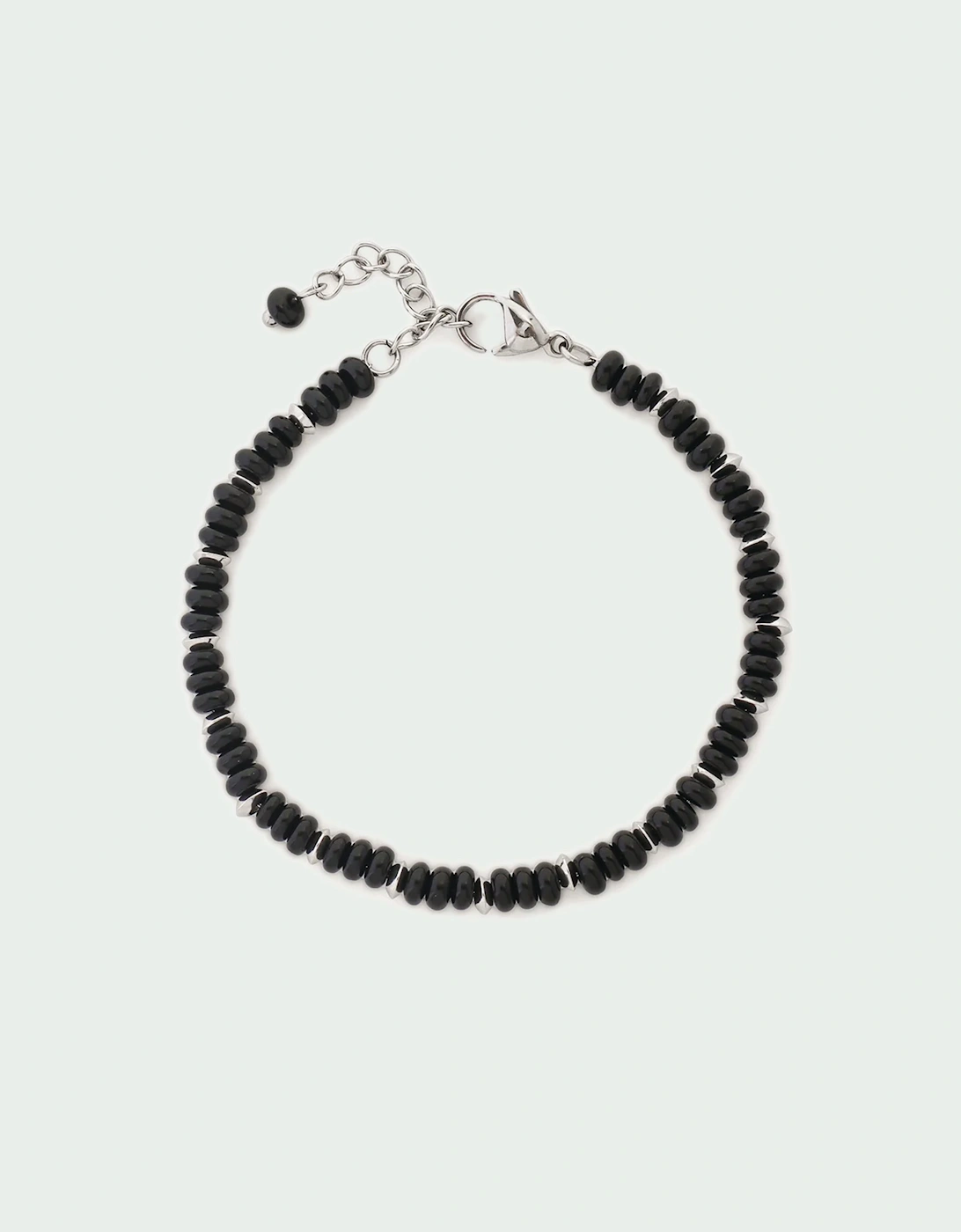 Tutti & Co Tutti & Co Women's Stone Beaded Bracelet - Black Agate