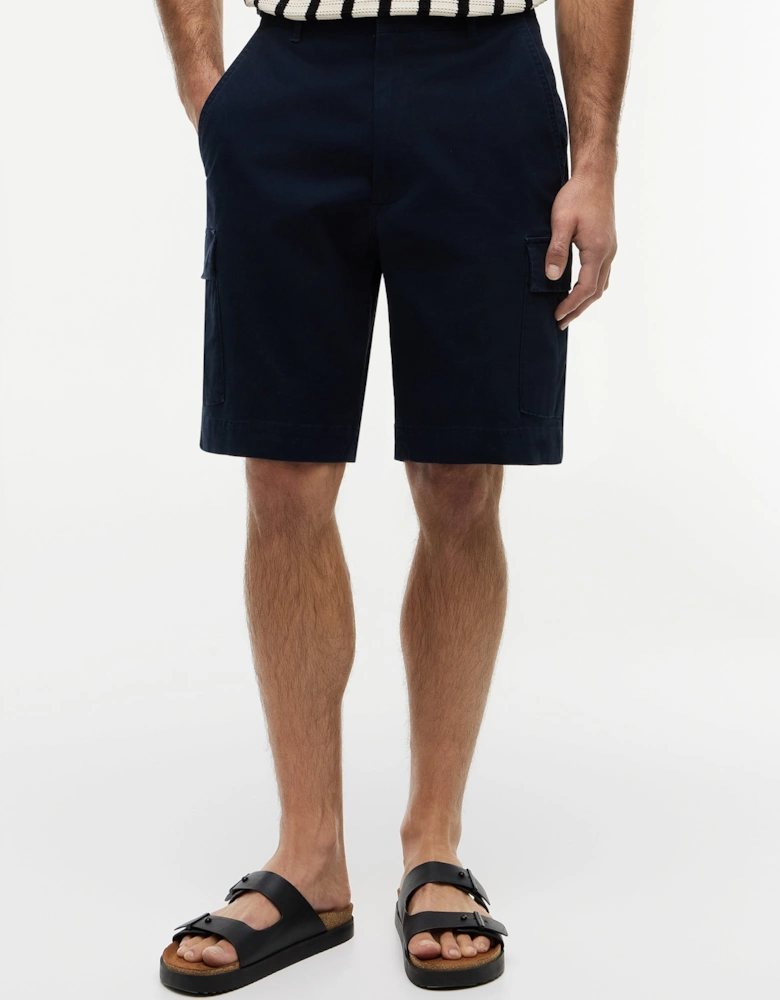 Essential Mens Twill Cargo Shorts - Desert Sky