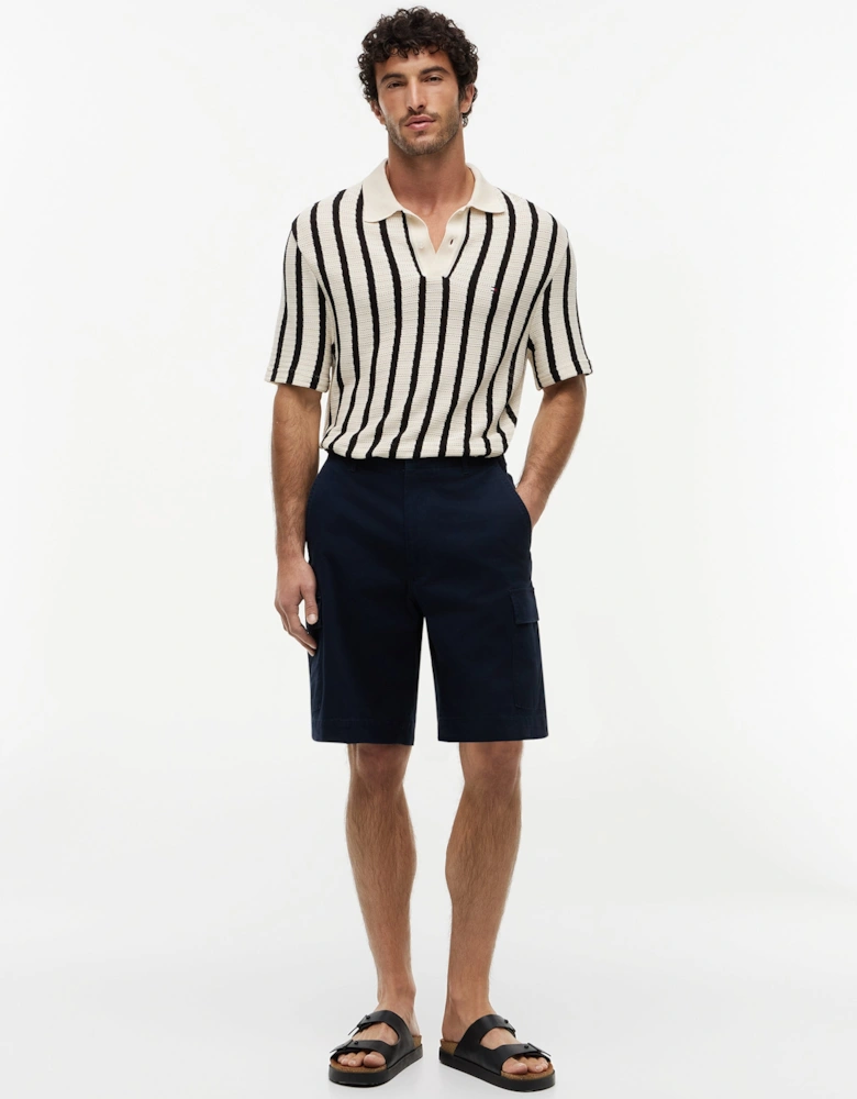 Essential Mens Twill Cargo Shorts - Desert Sky