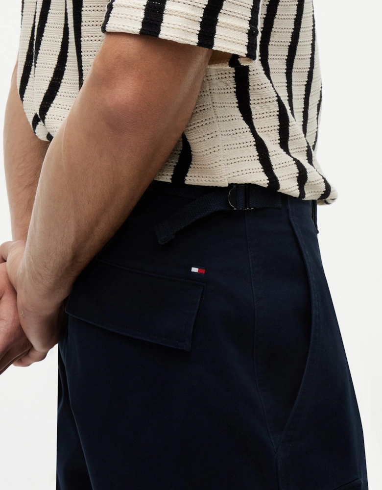 Essential Mens Twill Cargo Shorts - Desert Sky