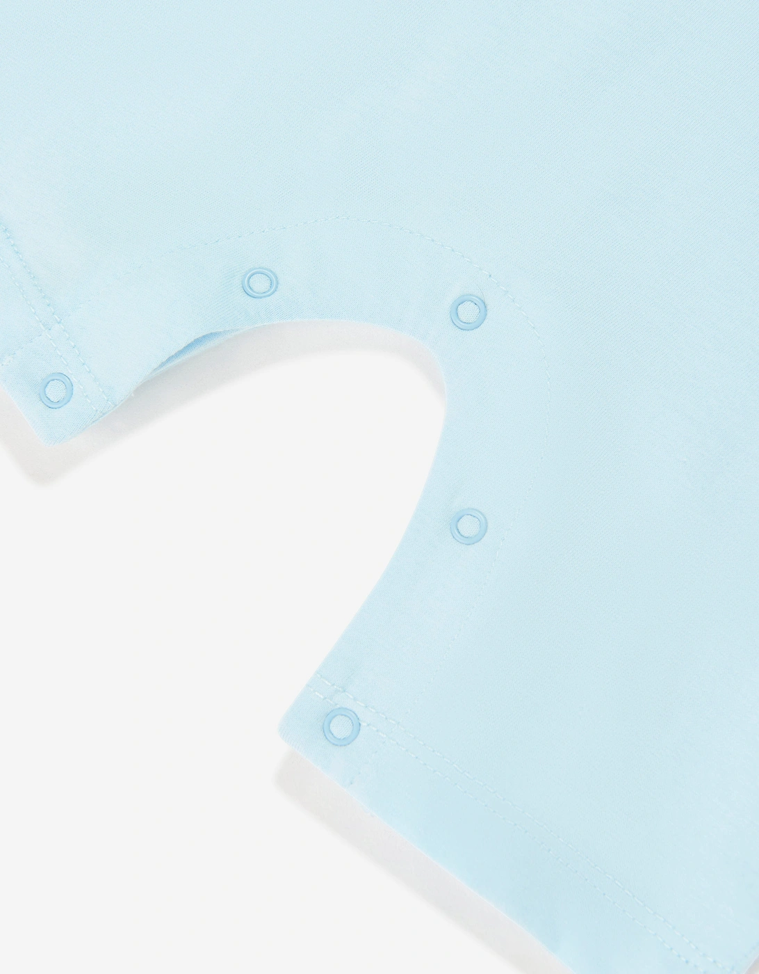 Baby Boys Teddy Bear Logo Romper in Blue