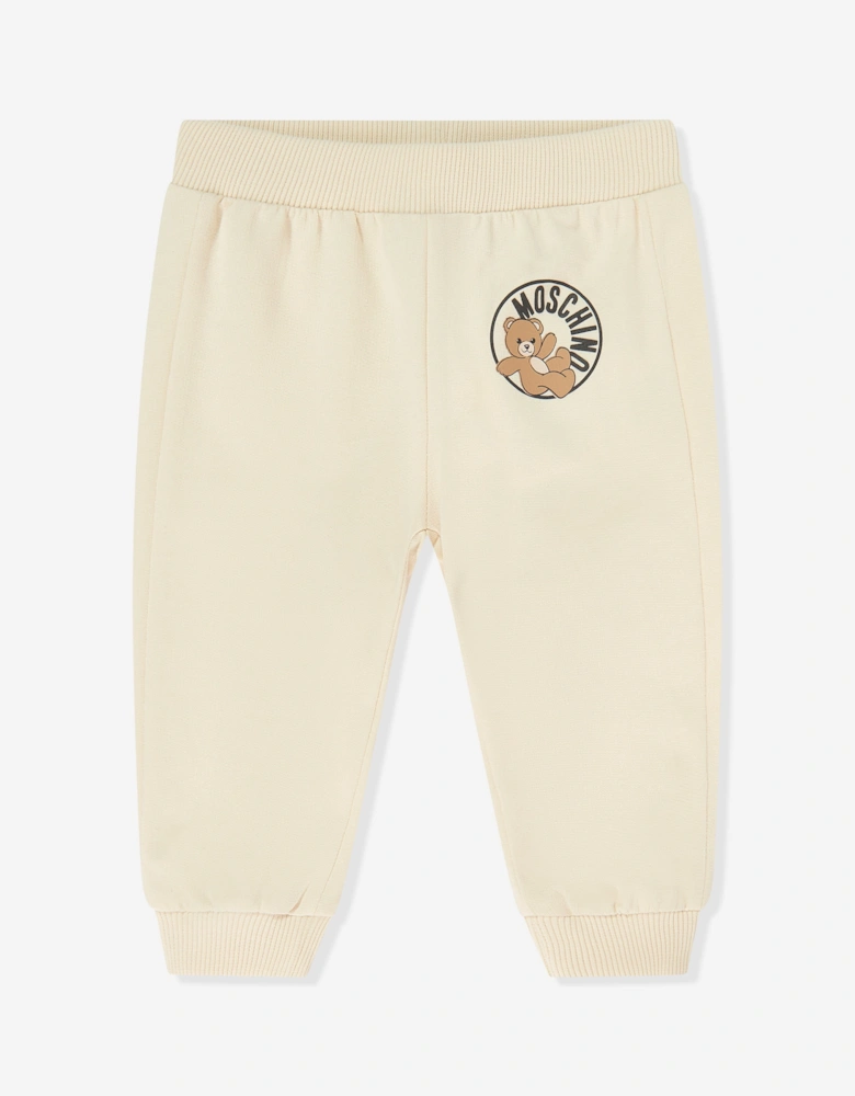 Baby Teddy Bear Logo Tracksuit in Beige