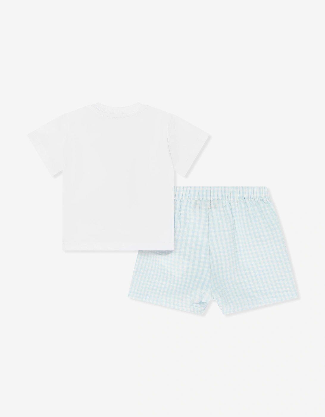 Baby Boys Teddy Bear Short Set in Blue