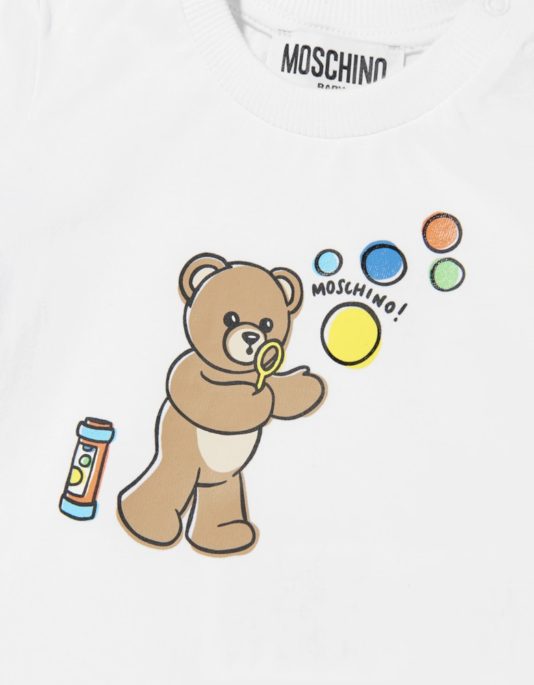 Baby Boys Teddy Bear Short Set in Blue