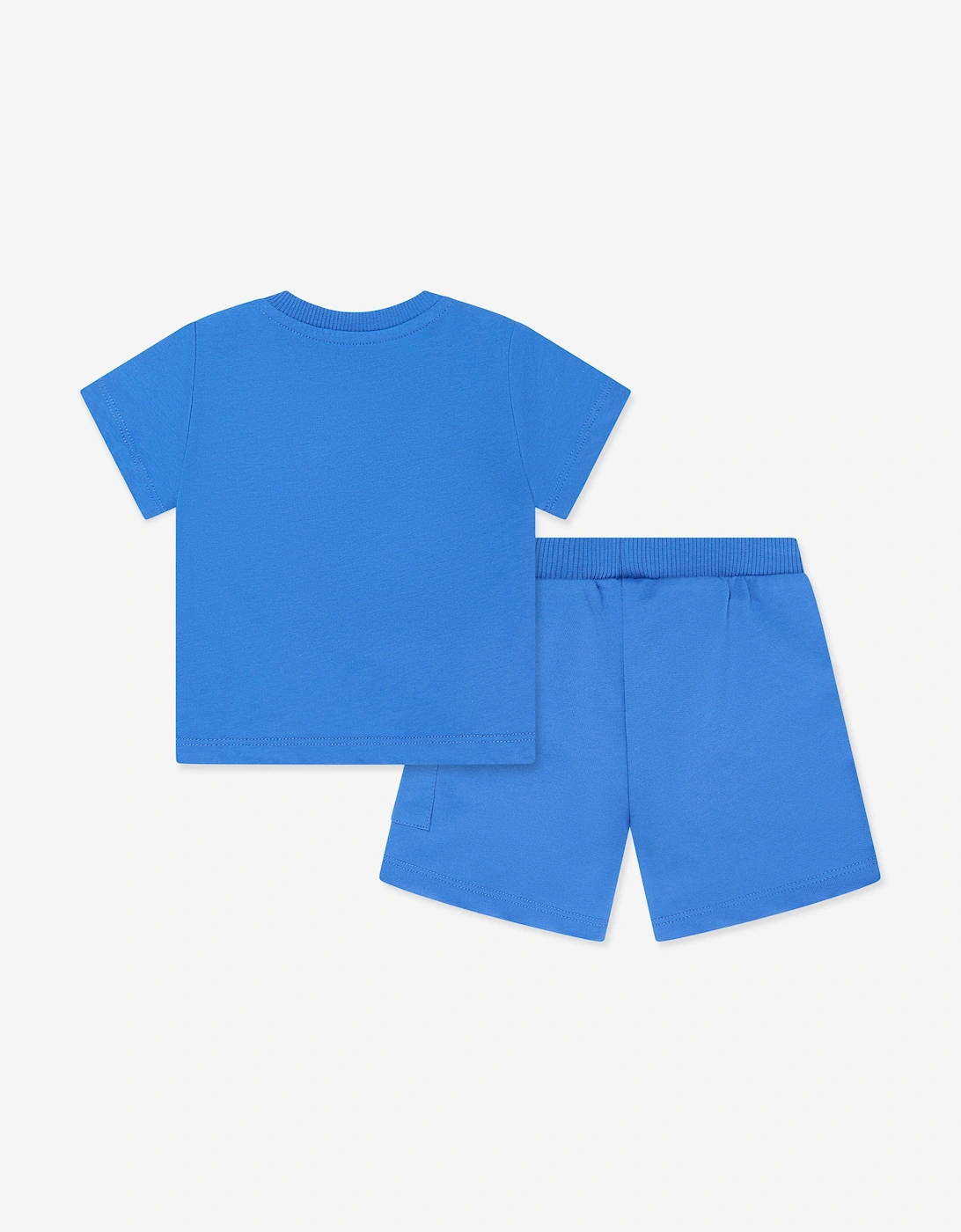 Baby Teddy Bear Logo Short Set in Blue