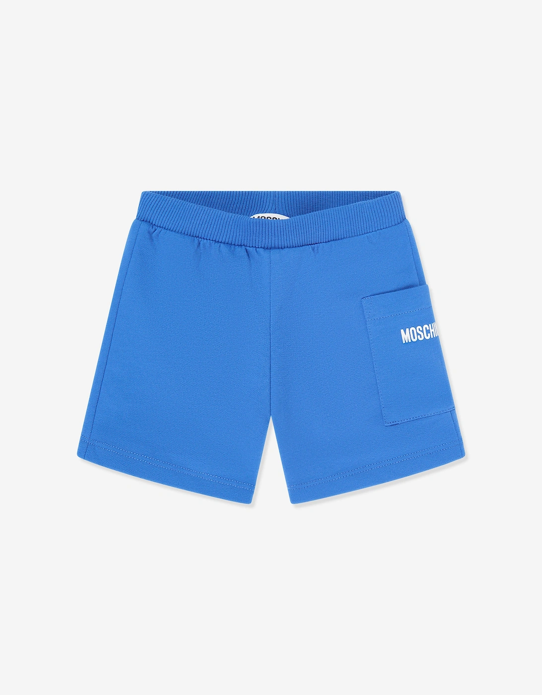 Baby Teddy Bear Logo Short Set in Blue