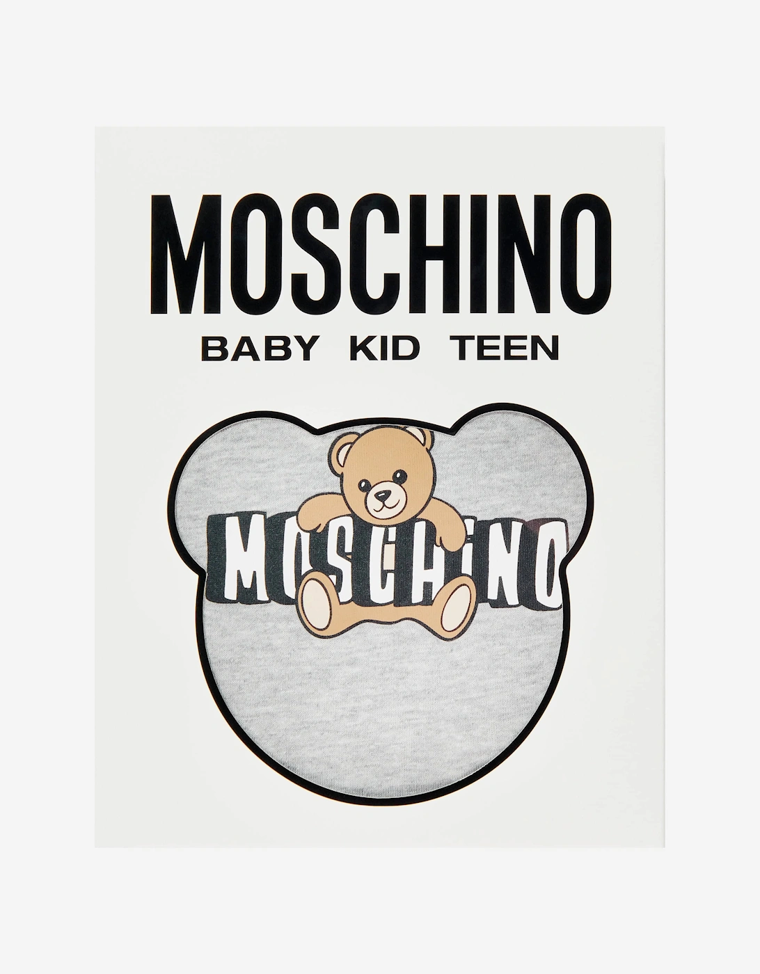 Baby Teddy Bear Logo Short Set in Grey