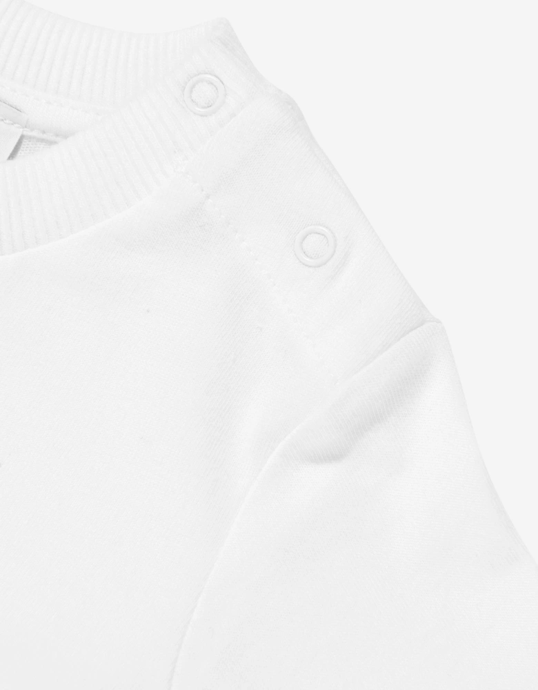 Baby Teddy Bear Logo T-Shirt in White