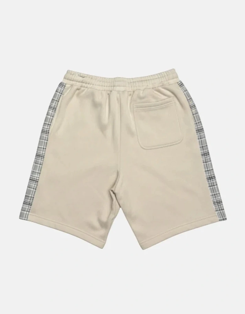 Lyle & Scott Check Panelled Sweatshort - Cove