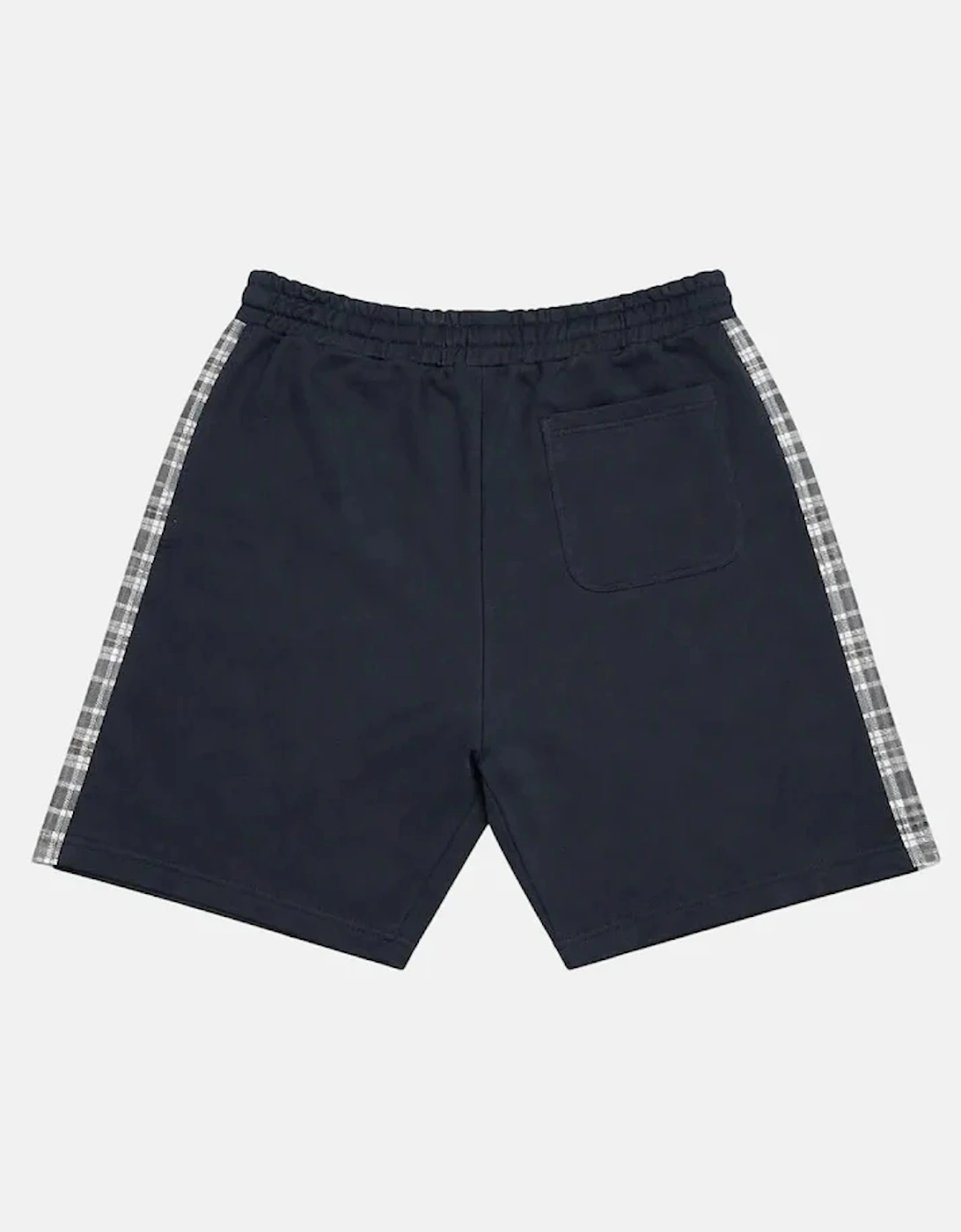 Lyle & Scott Check Panelled Sweatshort - Dark Navy