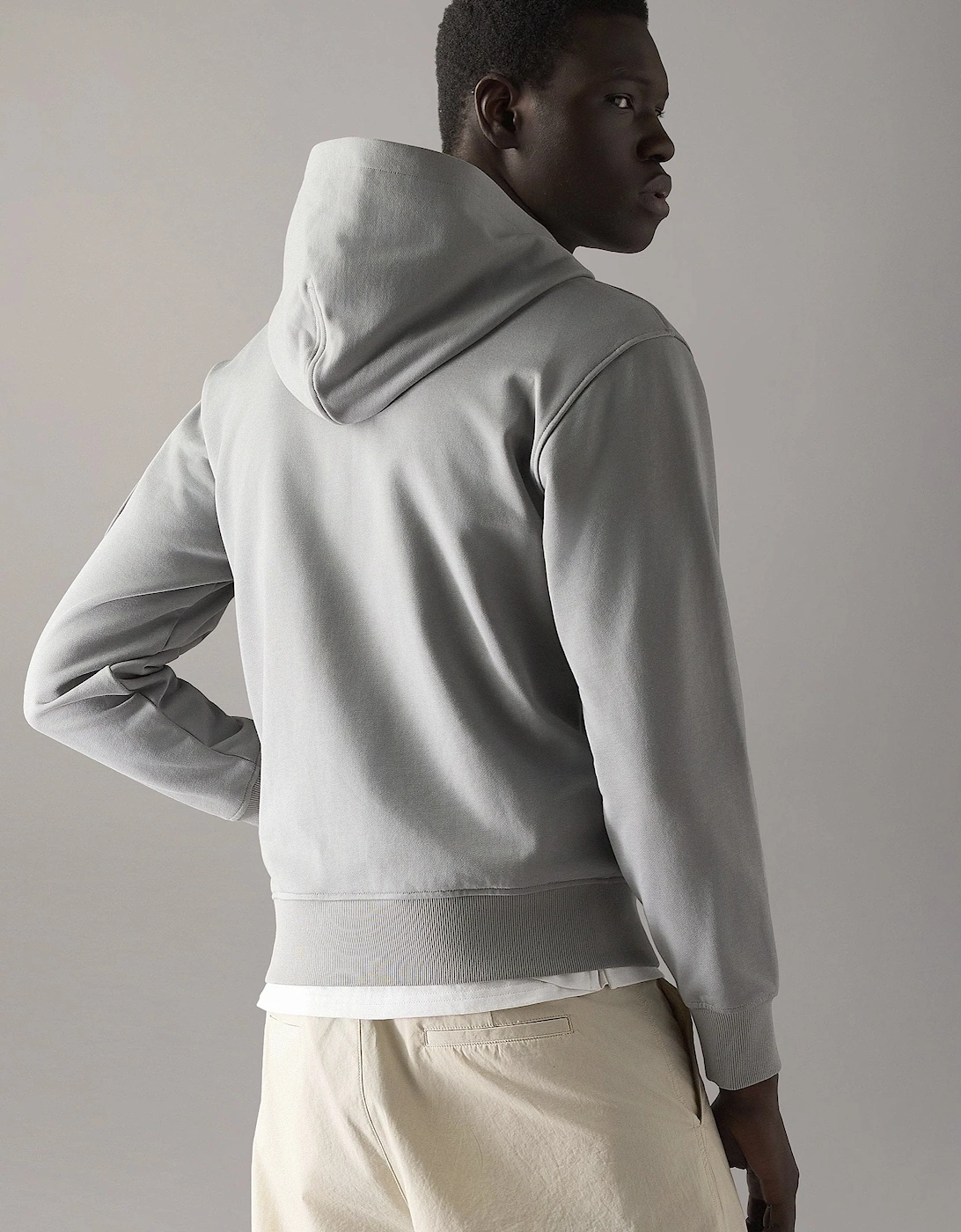 Hartsfield Zip Hoodie Top Grey