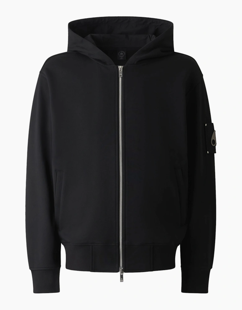 Hartsfield Zip Hooded Top Black