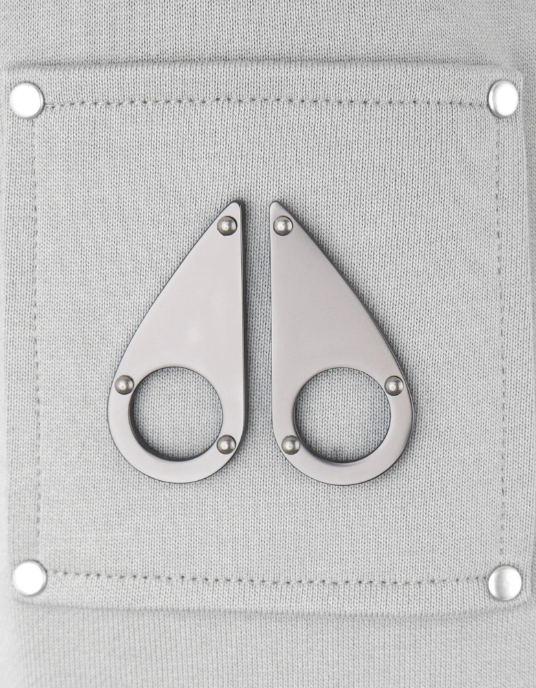 Hartsfield Zip Hoodie Top Grey