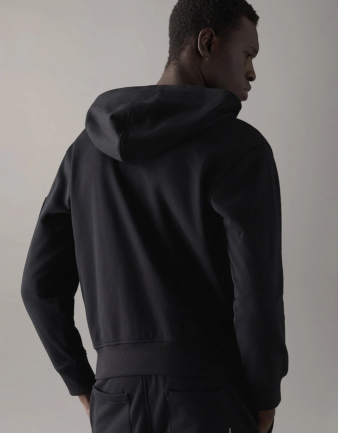 Hartsfield Zip Hooded Top Black