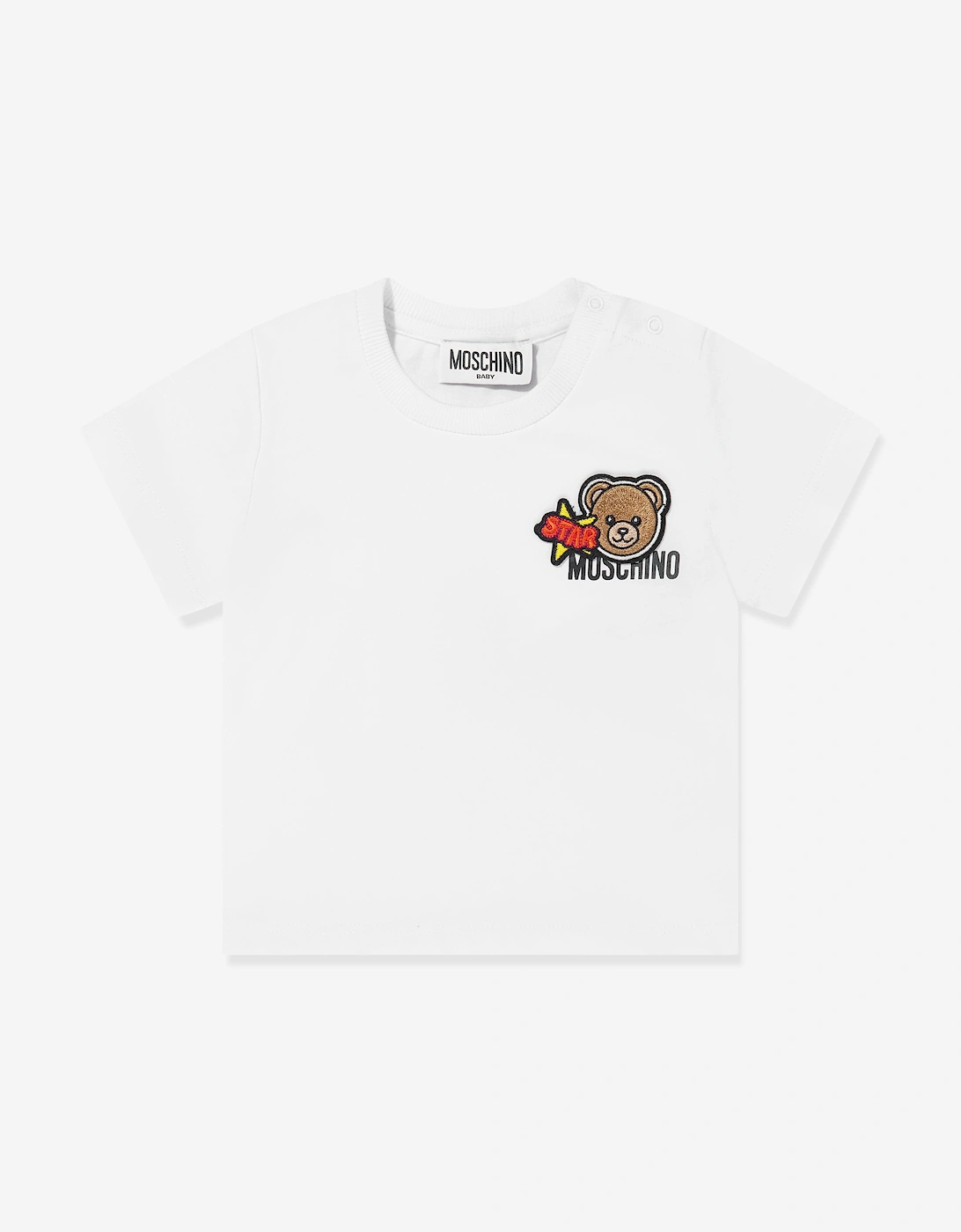 Baby Bear Logo T-Shirt in White, 5 of 4