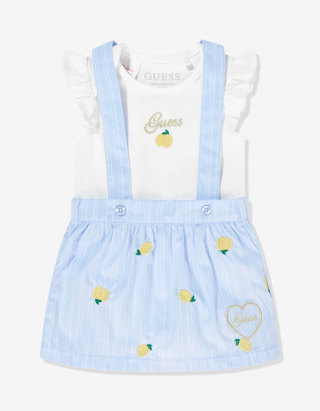 Baby Girls Bodysuit and Skirtall Set in Blue, 7 of 6