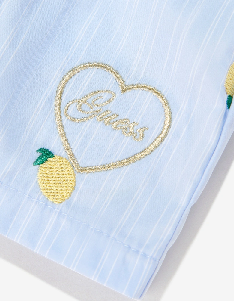 Baby Girls Bodysuit and Skirtall Set in Blue