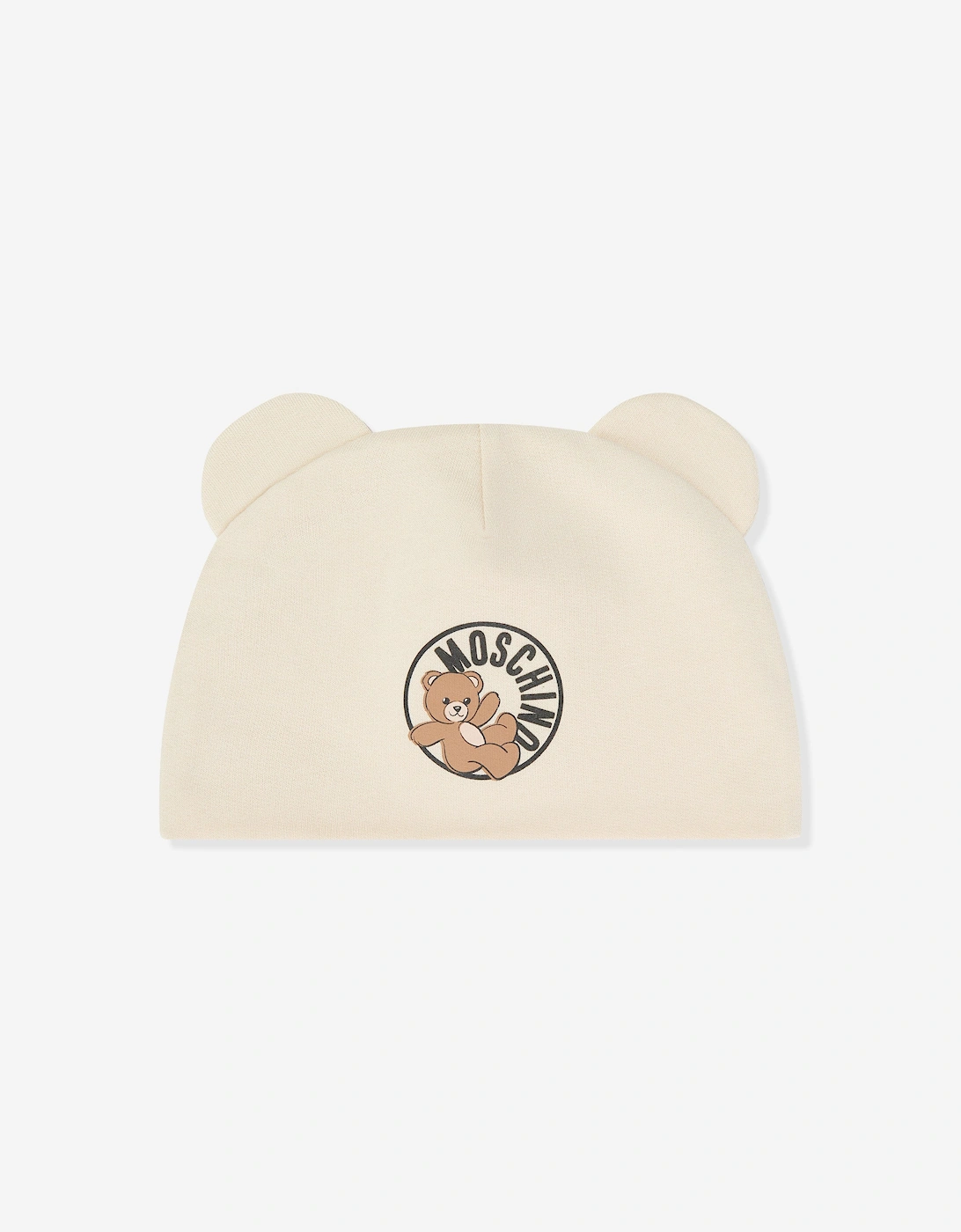Baby Teddy Bear Logo Babygrow Set in Beige