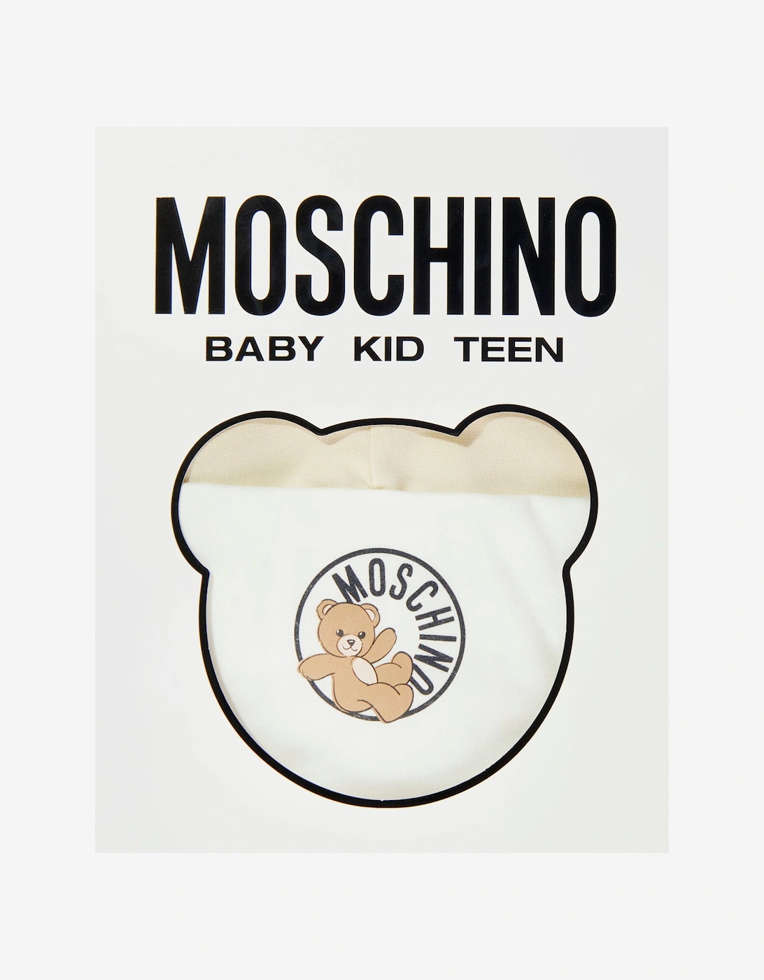 Baby Teddy Bear Logo Babygrow Set in Beige