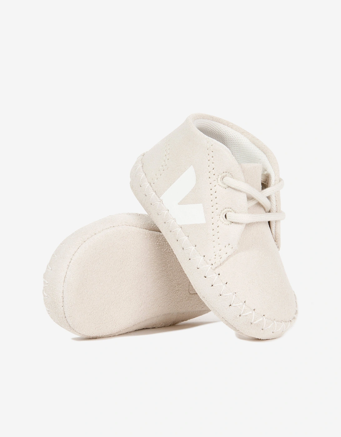 Baby x Bonpoint Suede Booties in Beige