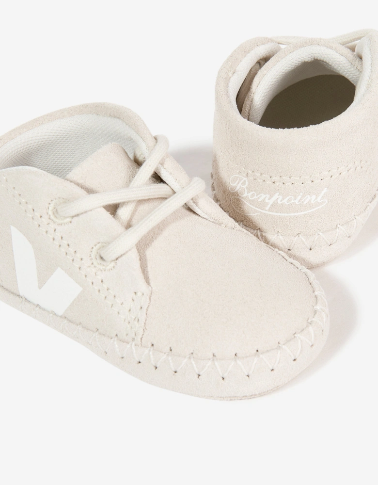 Baby x Bonpoint Suede Booties in Beige