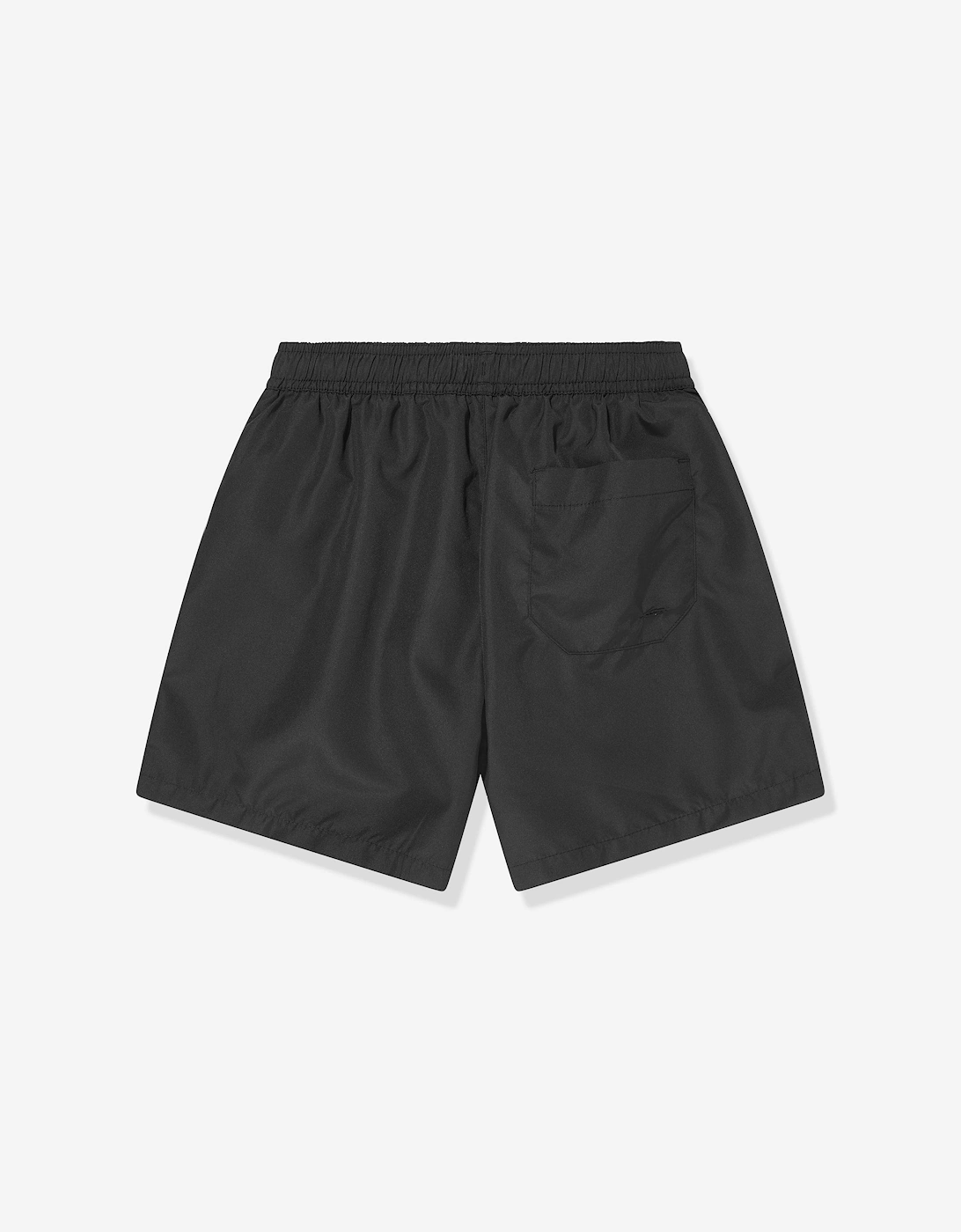 Emporio Armani Boys Logo Tape Swim Shorts in Black